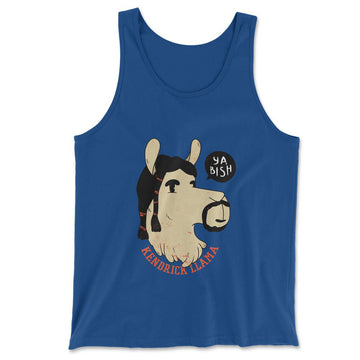 Kendrick Llama Men/Unisex Tank in True Royal color